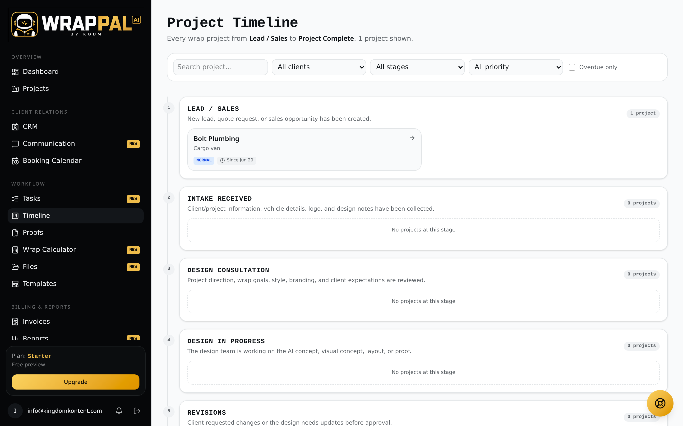 Team task board with daily, weekly, and monthly work
